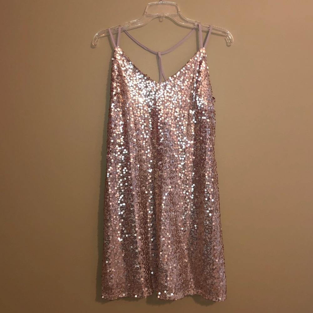 xhilaration gold dress
